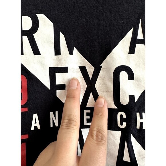 Armani Exchange Tee Shirt Women's Size XS Black Short Sleeve Crew Neck A|X - Picture 2 of 16